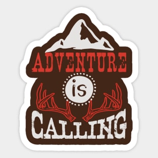 Adventure is calling Sticker